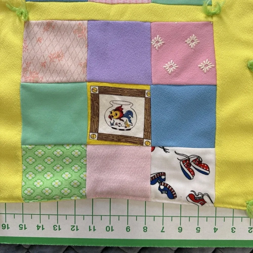 Quilt Patchwork Pinocchio Characters Handmade Baby Crib 36